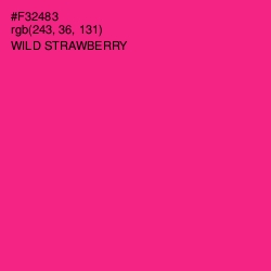 #F32483 - Wild Strawberry Color Image