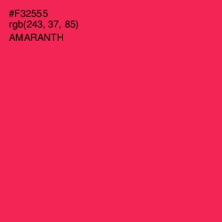 #F32555 - Amaranth Color Image