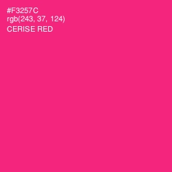 #F3257C - Cerise Red Color Image