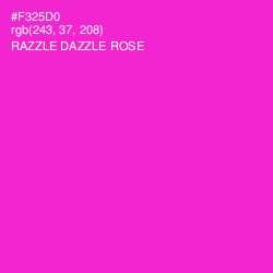 #F325D0 - Razzle Dazzle Rose Color Image
