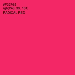 #F32765 - Radical Red Color Image