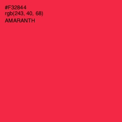 #F32844 - Amaranth Color Image