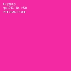 #F328A3 - Persian Rose Color Image