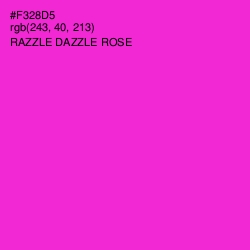 #F328D5 - Razzle Dazzle Rose Color Image