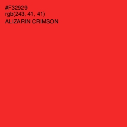 #F32929 - Alizarin Crimson Color Image