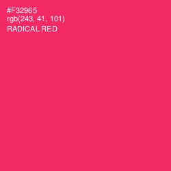 #F32965 - Radical Red Color Image