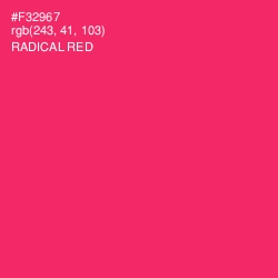 #F32967 - Radical Red Color Image