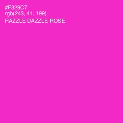 #F329C7 - Razzle Dazzle Rose Color Image