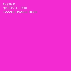 #F329D1 - Razzle Dazzle Rose Color Image