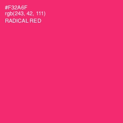 #F32A6F - Radical Red Color Image