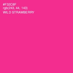#F32C8F - Wild Strawberry Color Image