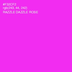 #F32CF2 - Razzle Dazzle Rose Color Image