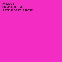 #F32DC3 - Razzle Dazzle Rose Color Image