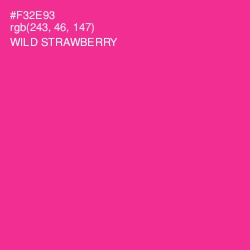 #F32E93 - Wild Strawberry Color Image