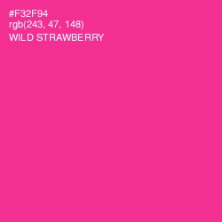 #F32F94 - Wild Strawberry Color Image