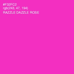 #F32FC2 - Razzle Dazzle Rose Color Image