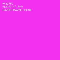 #F32FF0 - Razzle Dazzle Rose Color Image