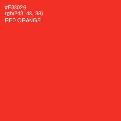 #F33026 - Red Orange Color Image