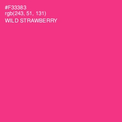 #F33383 - Wild Strawberry Color Image