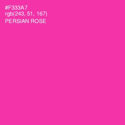 #F333A7 - Persian Rose Color Image