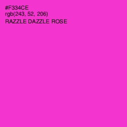 #F334CE - Razzle Dazzle Rose Color Image