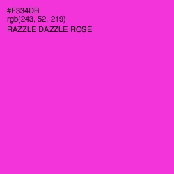 #F334DB - Razzle Dazzle Rose Color Image