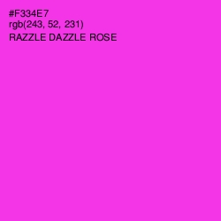 #F334E7 - Razzle Dazzle Rose Color Image