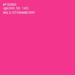 #F3358E - Wild Strawberry Color Image
