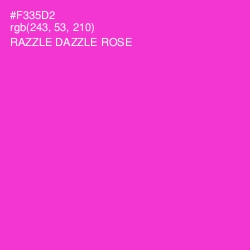 #F335D2 - Razzle Dazzle Rose Color Image