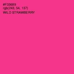#F33689 - Wild Strawberry Color Image