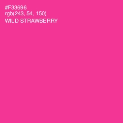 #F33696 - Wild Strawberry Color Image