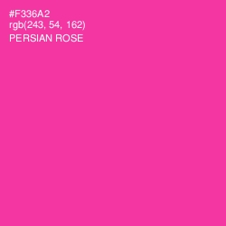 #F336A2 - Persian Rose Color Image