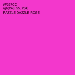 #F337CC - Razzle Dazzle Rose Color Image