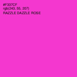 #F337CF - Razzle Dazzle Rose Color Image