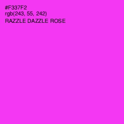 #F337F2 - Razzle Dazzle Rose Color Image
