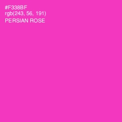 #F338BF - Persian Rose Color Image