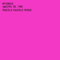 #F338C6 - Razzle Dazzle Rose Color Image