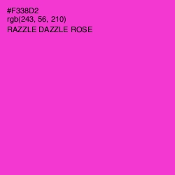 #F338D2 - Razzle Dazzle Rose Color Image