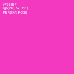 #F339BF - Persian Rose Color Image