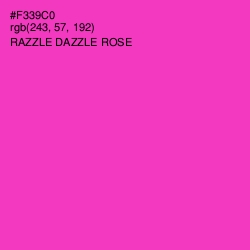 #F339C0 - Razzle Dazzle Rose Color Image