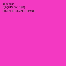 #F339C1 - Razzle Dazzle Rose Color Image