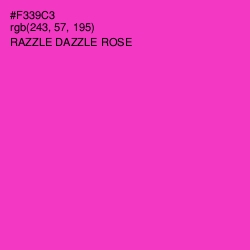 #F339C3 - Razzle Dazzle Rose Color Image