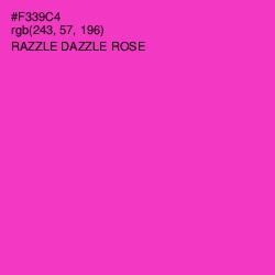#F339C4 - Razzle Dazzle Rose Color Image