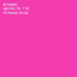 #F33BB0 - Persian Rose Color Image