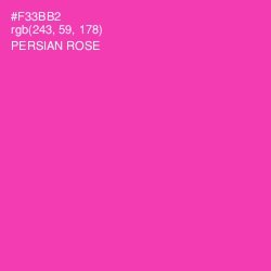 #F33BB2 - Persian Rose Color Image