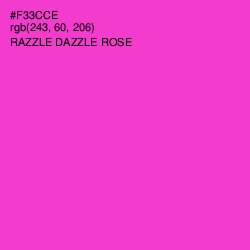 #F33CCE - Razzle Dazzle Rose Color Image