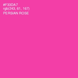 #F33DA7 - Persian Rose Color Image