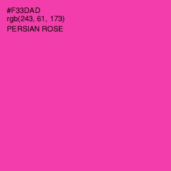 #F33DAD - Persian Rose Color Image