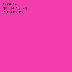 #F33DAE - Persian Rose Color Image