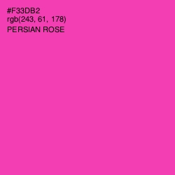 #F33DB2 - Persian Rose Color Image